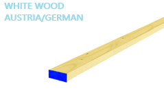 WHITEWOOD 1' x 2' x 13FT